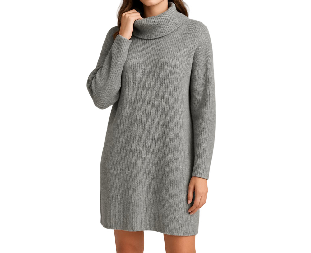 Topshop sweater dress size 4 to size 6 gray long sleeve